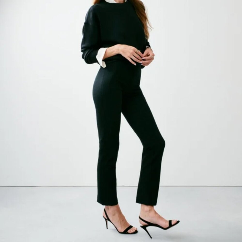 SPANX 20254R Perfect Pant Slim Straight Ponte Knit Ankle Length M